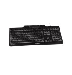 Cherry kc 1000 sc teclado usb qwerty inglés de ee. uu. negro