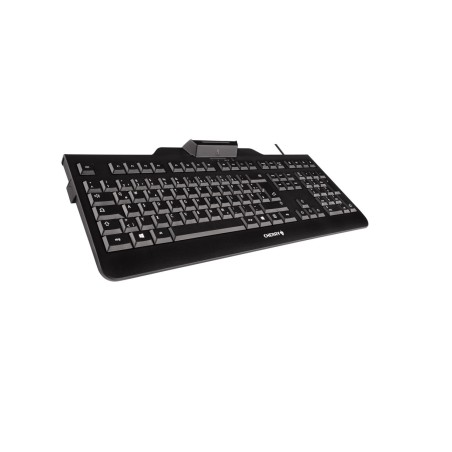 Cherry kc 1000 sc teclado usb qwerty inglés de ee. uu. negro