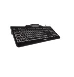 Cherry kc 1000 sc teclado usb qwerty inglés de ee. uu. negro