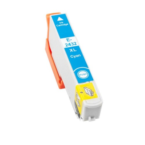 Tinta compatible epson t2432 24xl cyan  c13t24324010 / c13t24224010