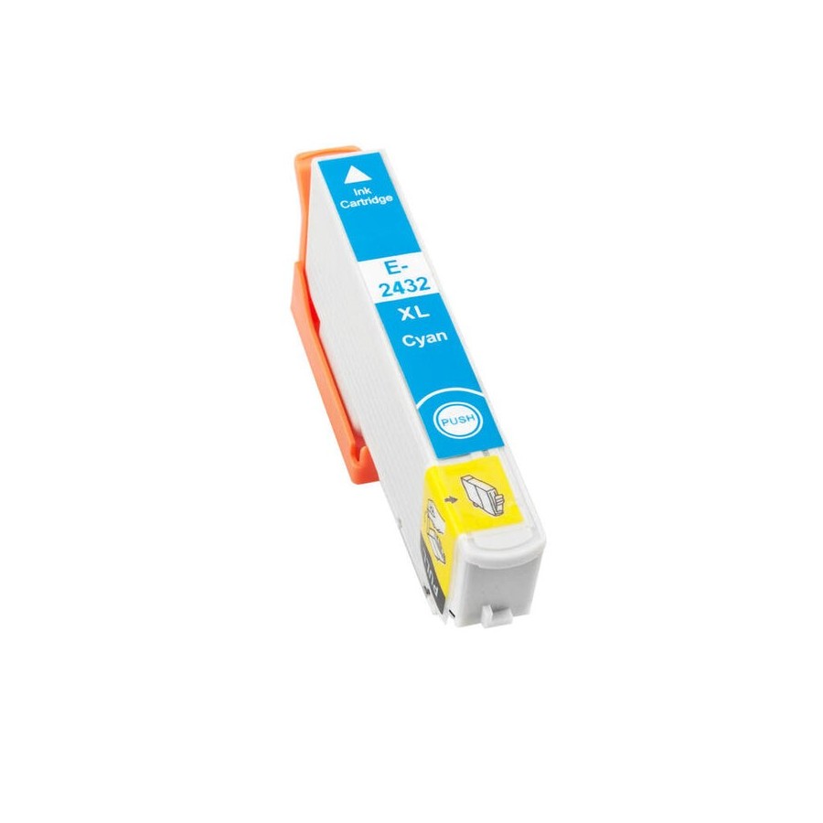 Tinta compatible epson t2432 24xl cyan  c13t24324010 / c13t24224010