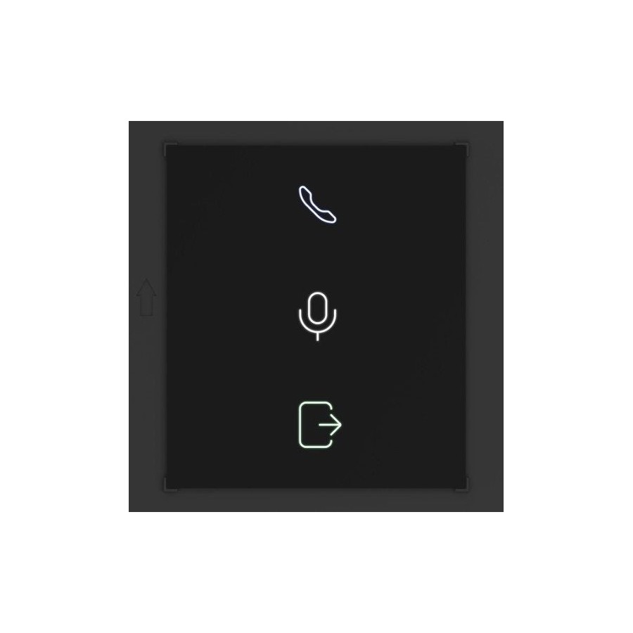 Hikvision panel exterior estación de puerta modular con pantalla de estado 3 botones para videportero serie kd8 pro
