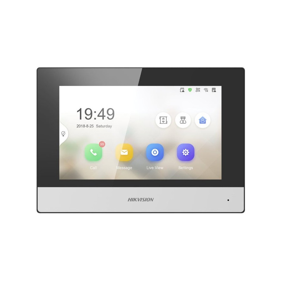 Monitor 7" para videoportero wifi hikvision sistema ip