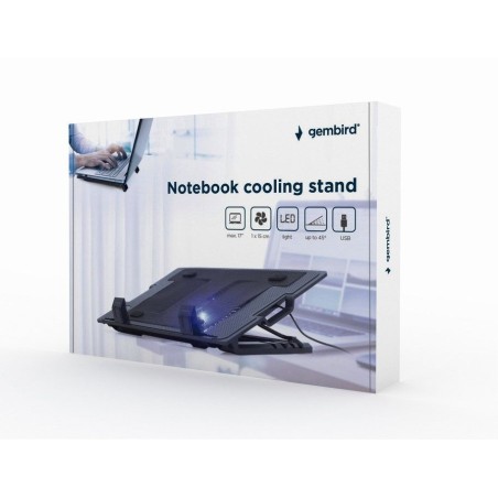 Gembird base refrigeradora portatil 17" con ajuste nbs-1f17t-01