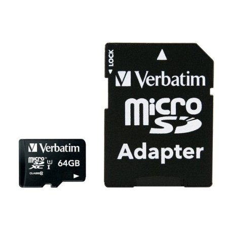 Verbatim premium micro sdxc 64gb cl10 uhs-1 44084