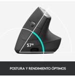 Ratón logitech vertical mx hasta 4000 dpi - 910-005448