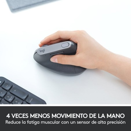 Ratón logitech vertical mx hasta 4000 dpi - 910-005448
