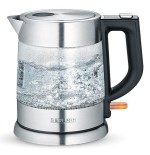 Severin wk 3468 tetera eléctrica 1 l 2200 w negro, acero inoxidable, transparente