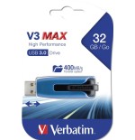 Pendrive verbatim 32gb store 'n' go v3 max 3.0 (3.1 gen 1) azul 49806