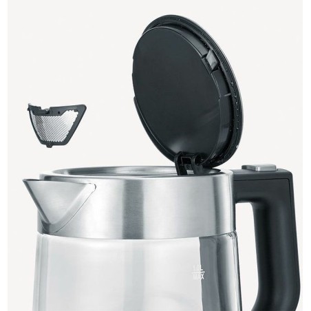 Severin wk 3468 tetera eléctrica 1 l 2200 w negro, acero inoxidable, transparente