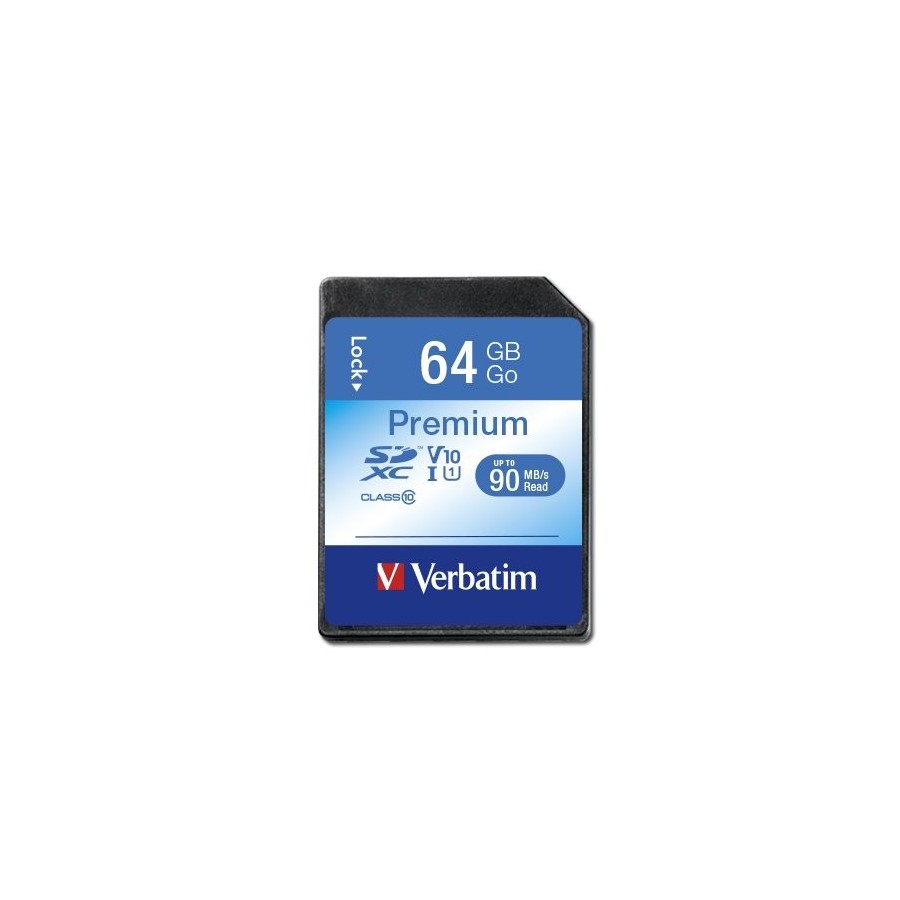 Verbatim secure digital 64gb sdxc cl10 uhs-1  44024