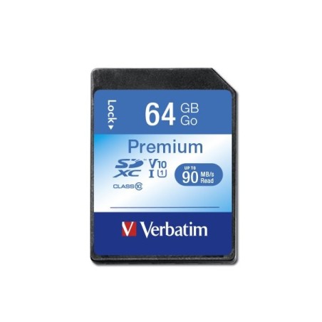 Verbatim secure digital 64gb sdxc cl10 uhs-1  44024