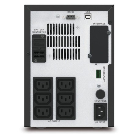 Apc easy ups smv sistema de alimentación ininterrumpida (ups) línea interactiva 750 va 525 w 6 salidas ac