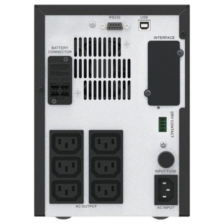 Apc easy ups smv sistema de alimentación ininterrumpida (ups) línea interactiva 1500 va 1050 w 6 salidas ac