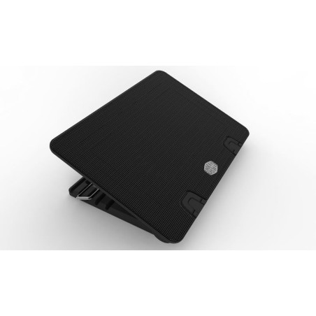 Coolermaster base refrigeradora port. ergostand iv negro/1 ventilador/4xusb 2.0/1 micro usb/17  r9-nbs-e42k-gp