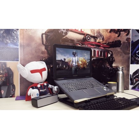 Coolermaster base refrigeradora port. ergostand iv negro/1 ventilador/4xusb 2.0/1 micro usb/17  r9-nbs-e42k-gp