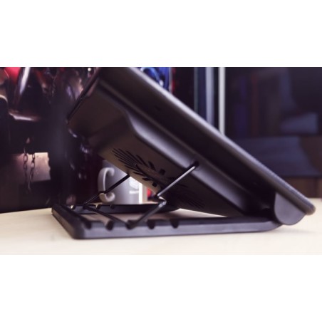 Coolermaster base refrigeradora port. ergostand iv negro/1 ventilador/4xusb 2.0/1 micro usb/17  r9-nbs-e42k-gp