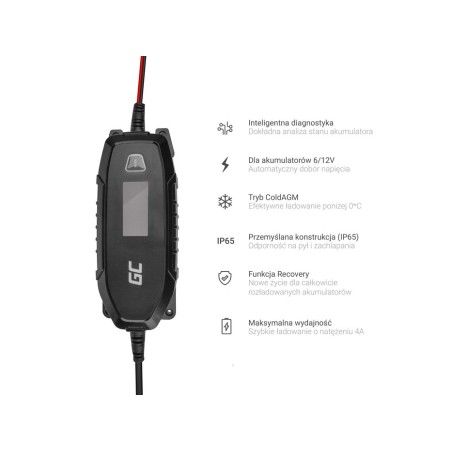 Green cell cargador para acumuladores 6v / 12v (4a) con función de diagnóstico