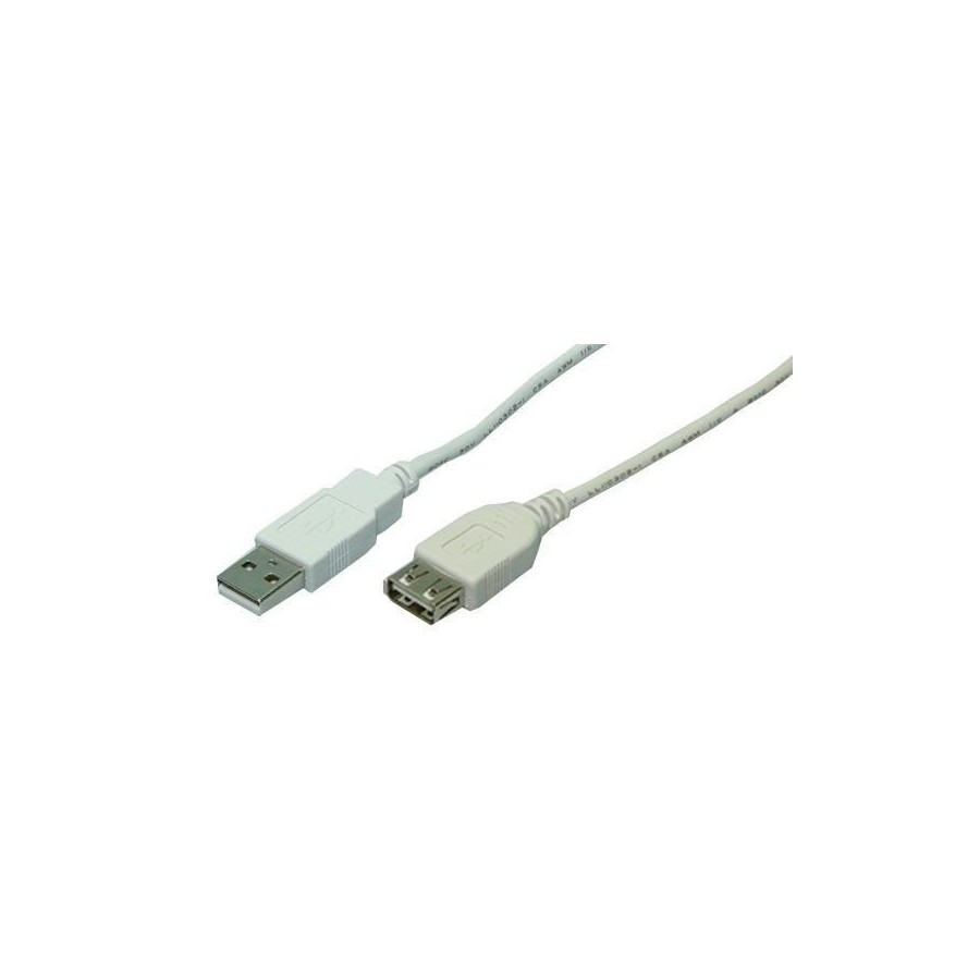 Logilink cable usb 2.0 (alargo) m/h 1.80m cu0010