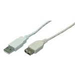 Logilink cable usb 2.0 (alargo) m/h 1.80m cu0010