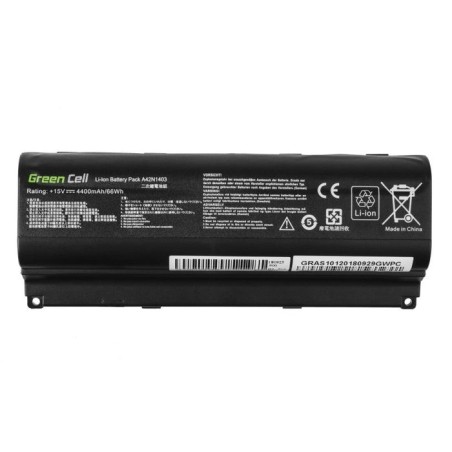Green cell bateria para asus rog g751 g751j / 15v 4400mah