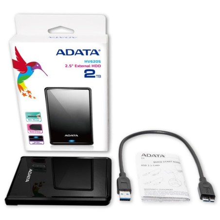 Disco externo hdd adata hv620s 4tb usb3.0 2.5i black