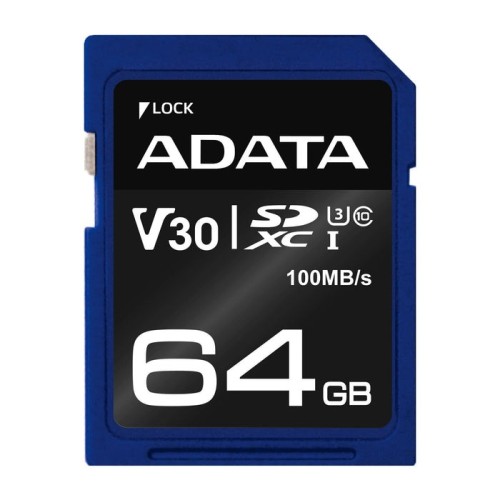 Adata asdx64gui3v30s-r memoria flash 64 gb sdxc clase 10 uhs-i