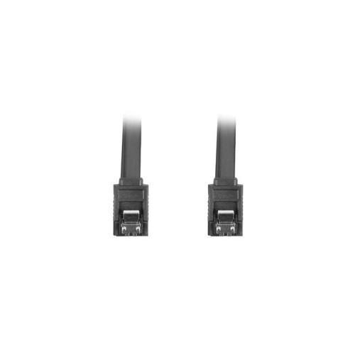 Lanberg cable sata data ii (6gb/s) f/f 70cm, metal clips black