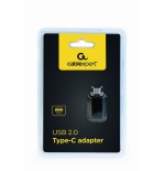 Gembird cc-usb2-cmaf-a adaptador usb tipo c (m) - usb tipo a (f), negro
