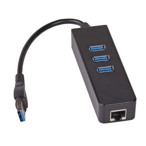 Akyga hub usb 3.0 y tarjeta de red ak-ad-32 3 x usb / rj45 10/100/1000 15 cm