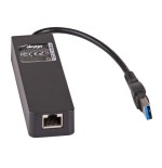 Akyga hub usb 3.0 y tarjeta de red ak-ad-32 3 x usb / rj45 10/100/1000 15 cm