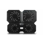 Base portatil deepcool multi core x6 refrigeradora negro dp-n422-mcx6