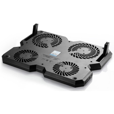 Base portatil deepcool multi core x6 refrigeradora negro dp-n422-mcx6