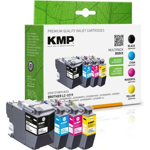 Kmp b58vx promo pack bk/c/my/y comp. with brother lc-3219valdr