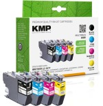 Cartucho kmp brother lc-3217va ldr multip. 4x550 s. b58v rellenado lc3217bk, lc3217c, lc3217m, lc3217y