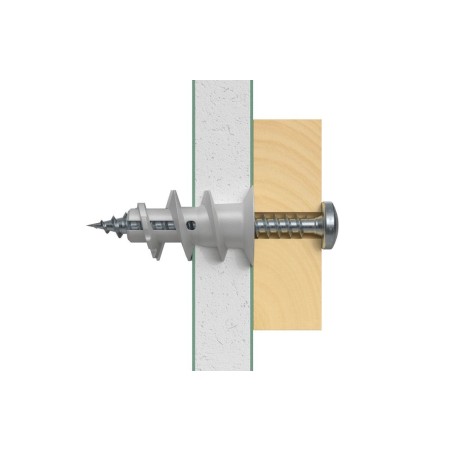 Pack 50  fijacion metalica de panes de yeso   fischer 52390-gk s
