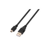 Aisens cable usb 2.0 - tipo a macho a mini b macho - 0.50m - negro