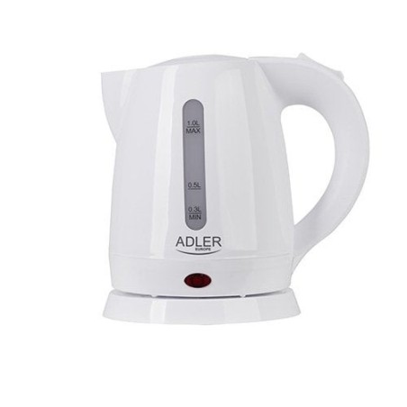 Hervidor de agua adler ad 1272 tetera eléctrica 1 l avellana, blanco 1600 w