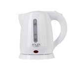 Hervidor de agua adler ad 1272 tetera eléctrica 1 l avellana, blanco 1600 w