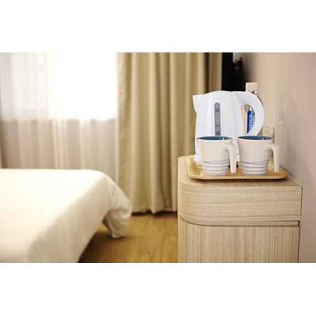 Hervidor de agua adler ad 1272 tetera eléctrica 1 l avellana, blanco 1600 w