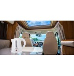 Hervidor de agua adler ad 1272 tetera eléctrica 1 l avellana, blanco 1600 w