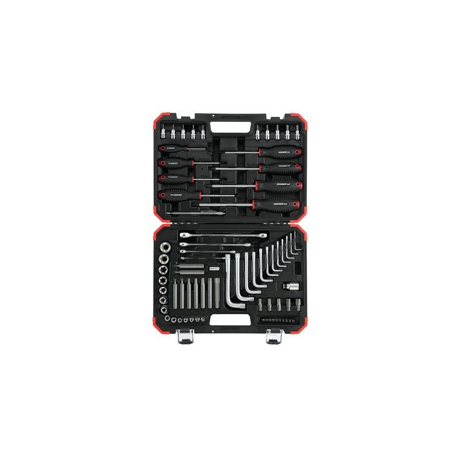 Ggedore kit de herramientas de atornillar tx + maleta 75 piezas