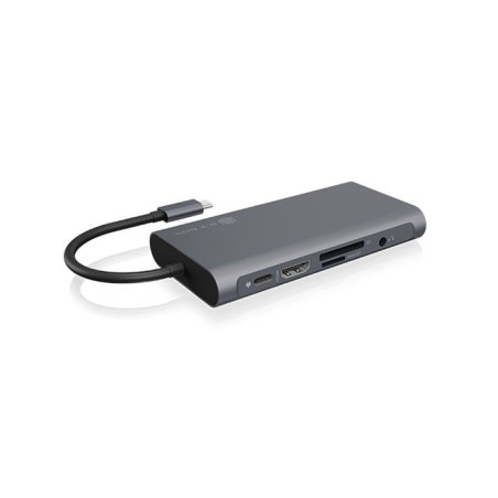 Dockingstation icybox usb-c - usb3.0/hdmi/vga/lan/sd/msd/