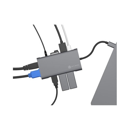 Dockingstation icybox usb-c - usb3.0/hdmi/vga/lan/sd/msd/