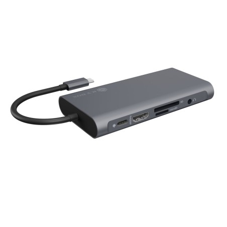 Dockingstation icybox usb-c - usb3.0/hdmi/vga/lan/sd/msd/