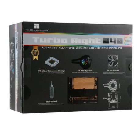 Refrigeracion liquida thermalright turbo right 240c - 115x / 1200 / 20xx / 1366 / am4