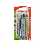 Fischer taco universal ux 14x75 sk gris claro, 2 piezas, con tornillo 77859
