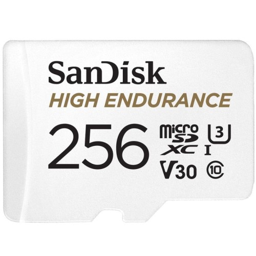 Micro sdxc w adapter 256gb endurance