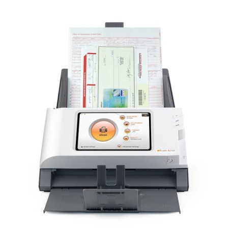 Plustek escan a280 essential 600 x 600 dpi escáner con alimentador automático de documentos (adf) negro, blanco a4