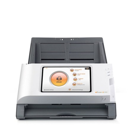 Plustek escan a280 essential 600 x 600 dpi escáner con alimentador automático de documentos (adf) negro, blanco a4